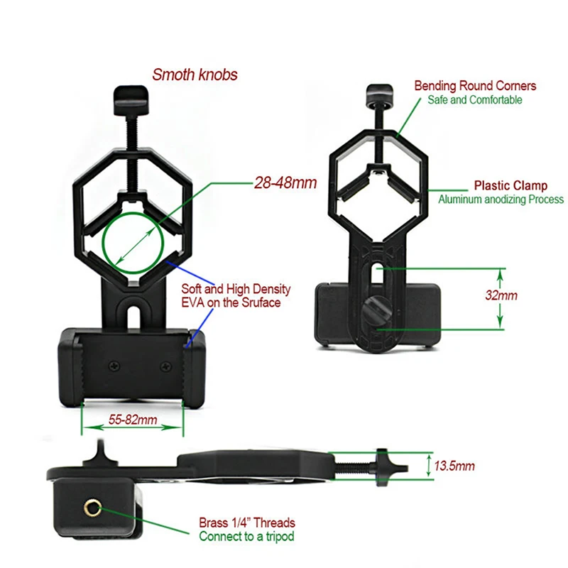 Universal Telescope Smart Phone Adapter Mount For Scope Telescopi Photography telescope phone adapter