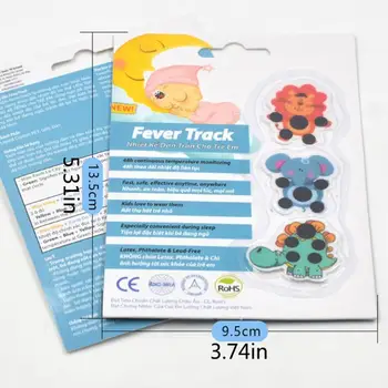 

10PCS/set Cartoon Sticker LCD Forehead Thermometers Body Fever Thermometers Forehead For Kids Care Thermometer Random Style