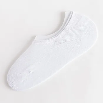 

Summer shallow mouth boat socks men's pure color cotton socks breathable non-slip silicone invisible socks men's boat socks