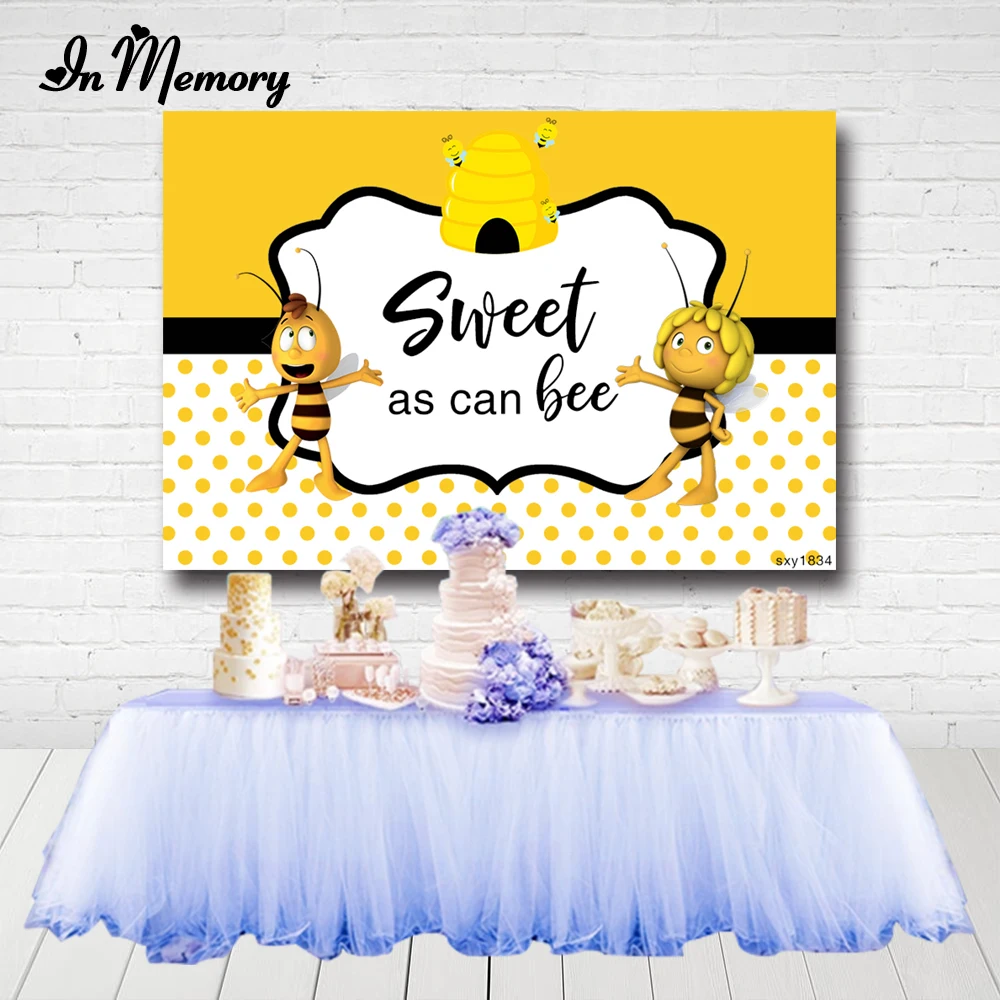 InMemory фон для фотосъемки с изображением майи пчелы Желтые Подсолнухи день