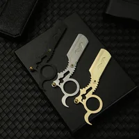 Stainless Steel Sharp Barber Razor Blade Straight Razor Tool Manual Shaver Professional Straight Edge Gift 1