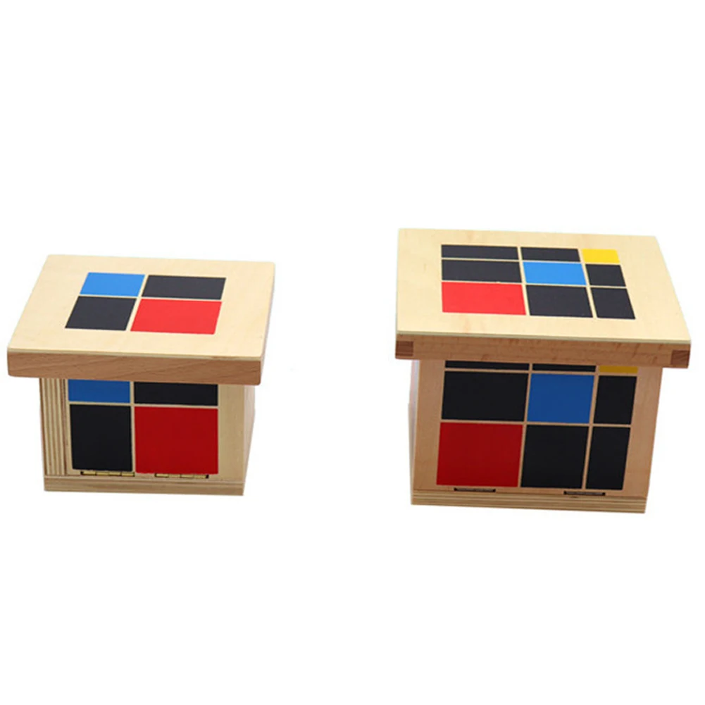  Montessori Sensorial Toys Math Learning Teaching Supplies Binomial Cubes And Trinomial Cubes Wooden - 4000340415751