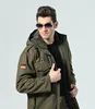 German Army Military Jacket Men Winter Cotton Jacket Thermal Trench with Hood Jackets Fleece Lining Coat ► Photo 3/6