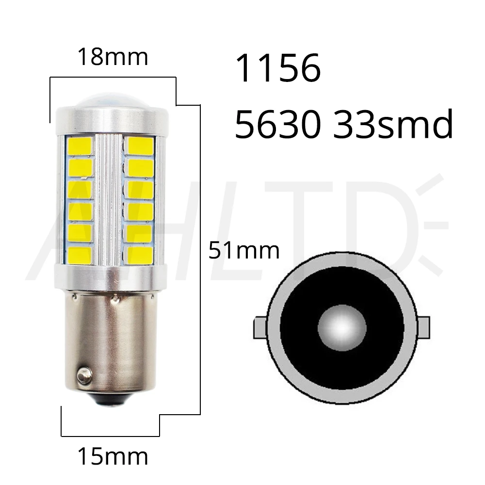 2 шт. 33SMD 5730 1156 BA15s P21W светодиодный белый красный желтый автомобильный светильник поворотного тормоза светильник задний фонарь светодиодный авто задние лампы обратной R5w