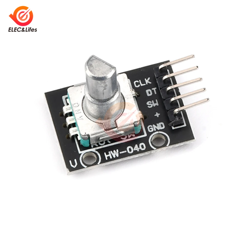 6 Encoder Rotativi KY-040 Con Manopola In Alluminio - Modulo Per Arduino E Progetti Elettronici