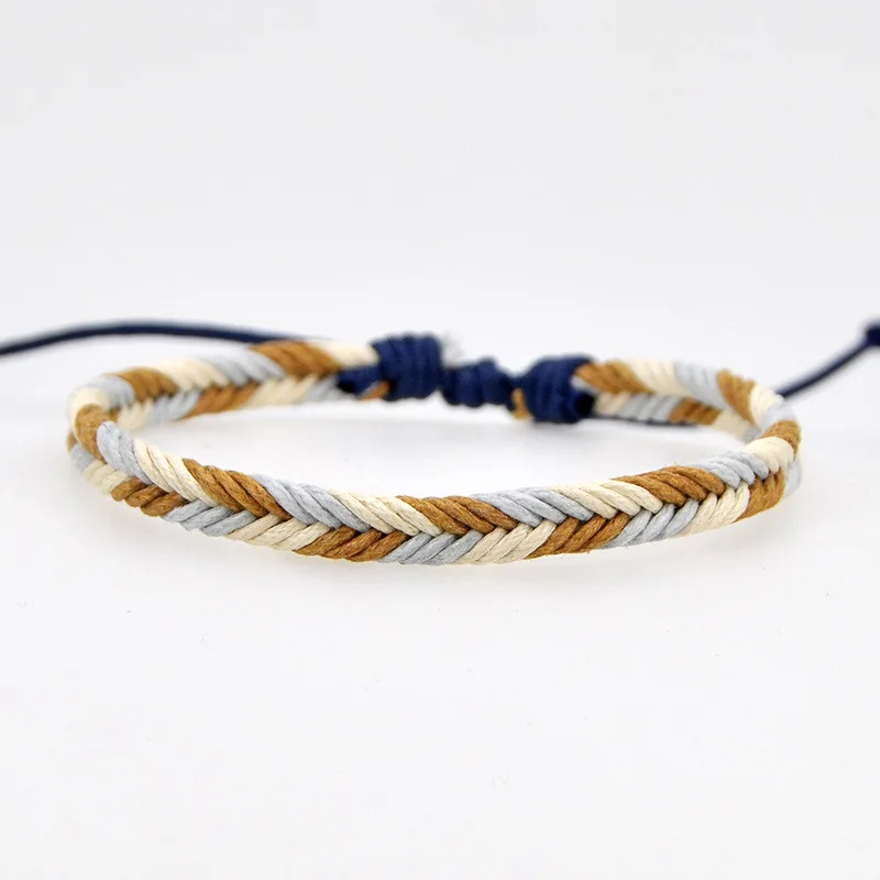 

BOEYCJR Trendy HOT Braided Rope Bangles & Bracelets Fashion Jewelry Handmade Colorful Braided Rope Bracelet for Men or Women