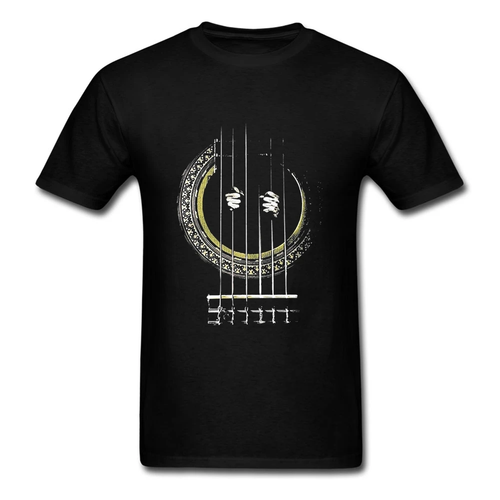 Ретро гитара Для мужчин плеер рок музыки Camiseta Топ проектирование мужчин's