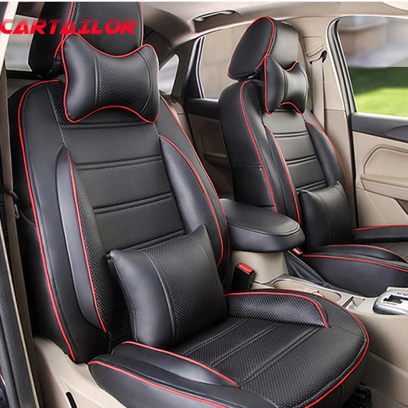 Чехлы для сидений CARTAILOR из искусственной кожи 2008 2010 Subaru Impreza чехлы автомобильных