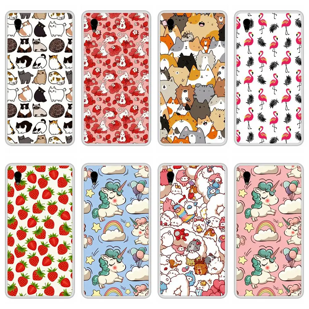 Case for Sony Xperia M4 Aqua Soft Silicone TPU Cute Patterned Paint Phone Cover In Stock |