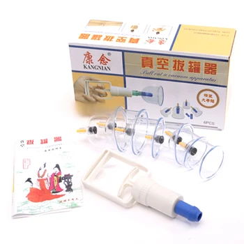 

Cupping Cups Plastic Body Massage Cupping Cups 6PCS Thick Vacuum Suction Cups Arm Shoulder Neck Leg Massager