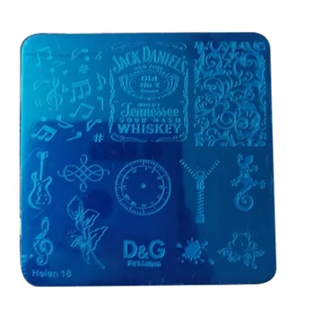 

Helen 14 Square Nail Templates Plate Stamping