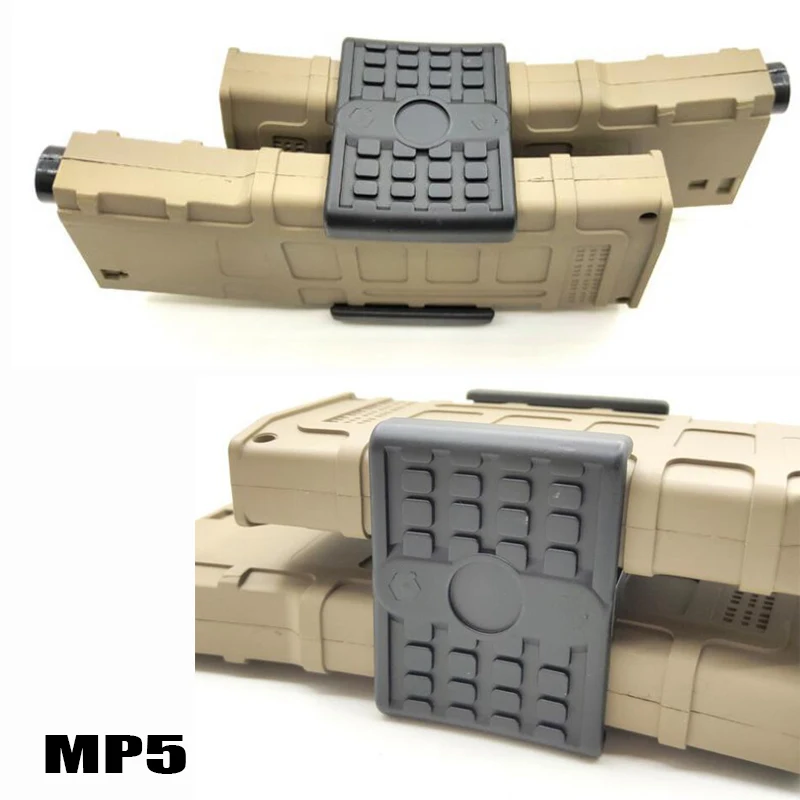 Hunting Rifle Dual Magazine Coupler Link Clip Airsoft Mag Parallel Connector Clamp for AR15 M4 M16 AK MP5 MP7 Hunting accessory rifle magazine coupler