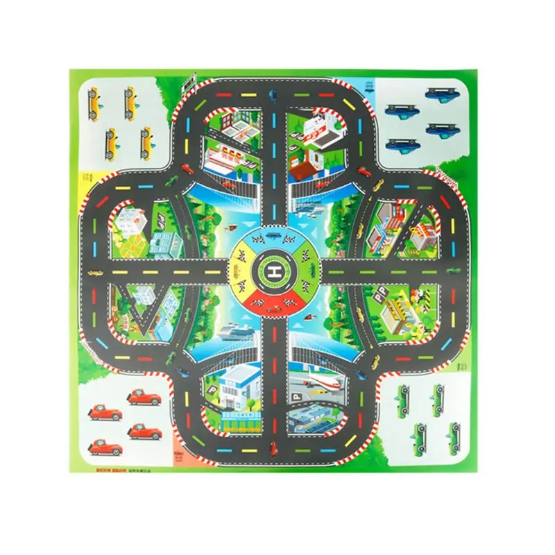 

Children Educational Toys Kids Baby Play Mat Car Flying Chess Racing Game Pad