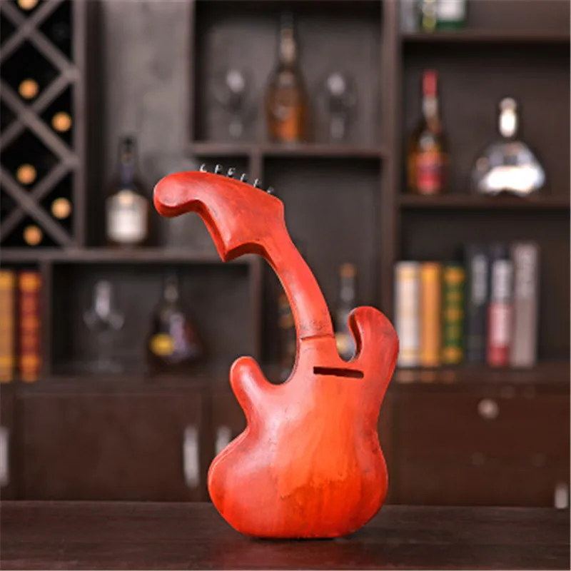  European Style Retro Simulation Violin Piggy Bank Decoration Creative Musical Instruments Bedroom O - 4000150643527