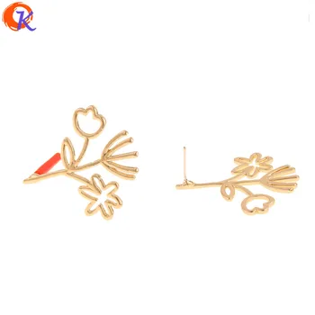 

Cordial Design 100Pcs 29*31MM Jewelry Accessories/Hand Made/Earrings Stud/Soft Pin/Flower Shape/DIY Making/Earring Findings