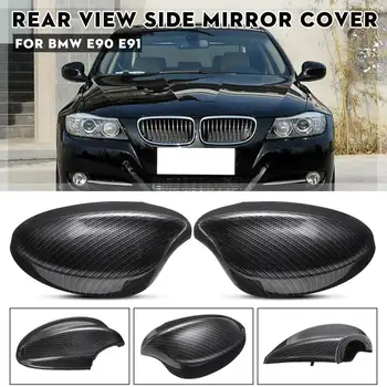 

1 Pair Rearview Mirror Case Left Right Side Rearview Mirror Covers For BMW E90 E91 330i 335i 2005 2006 2007 2008 #51167135097