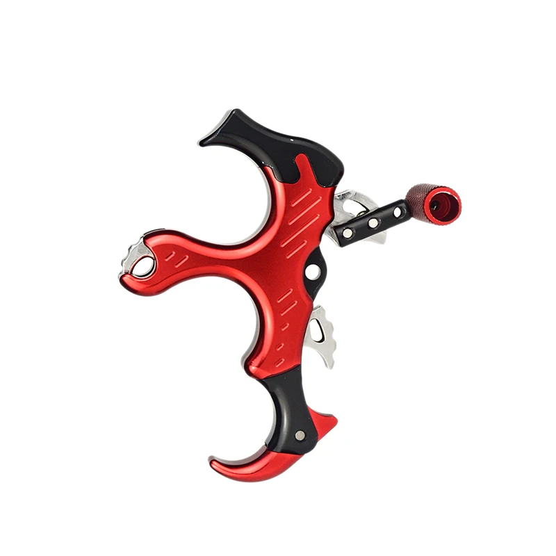 

Archery Bow Release Aid 3/4-Finger Thumb Caliper Adjustable for Compound Bow Caliper Grip Outdoor Hunting