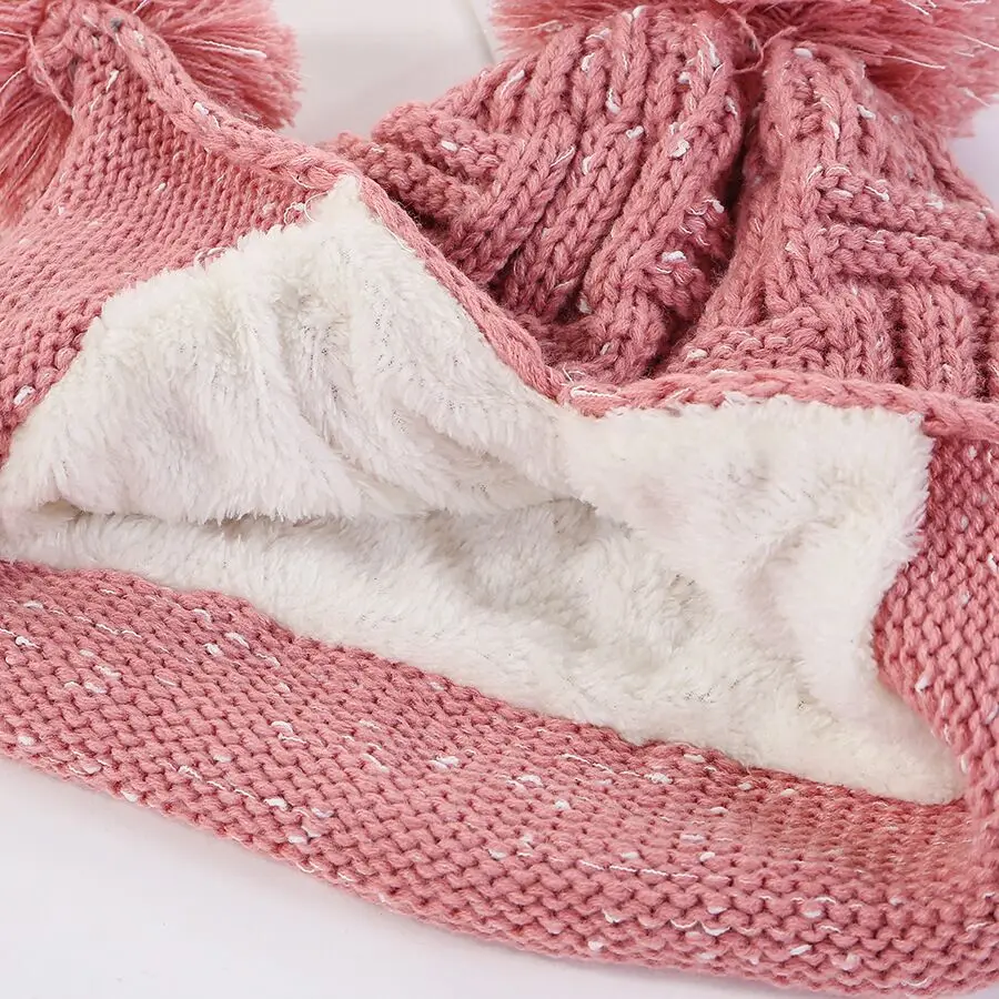 Новинка, зимняя вязаная шапка, женские шапки с помпоном, шапки Gorras, Теплые Мешковатые зимние шапки для женщин и девушек, Skullies Beanies