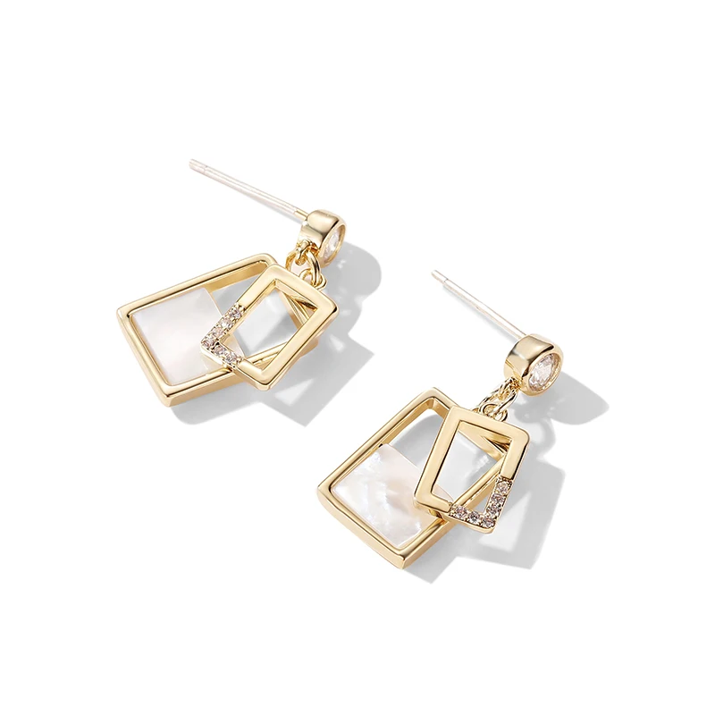 Европейские и американские Инс ветер простые серьги женские Геометрические