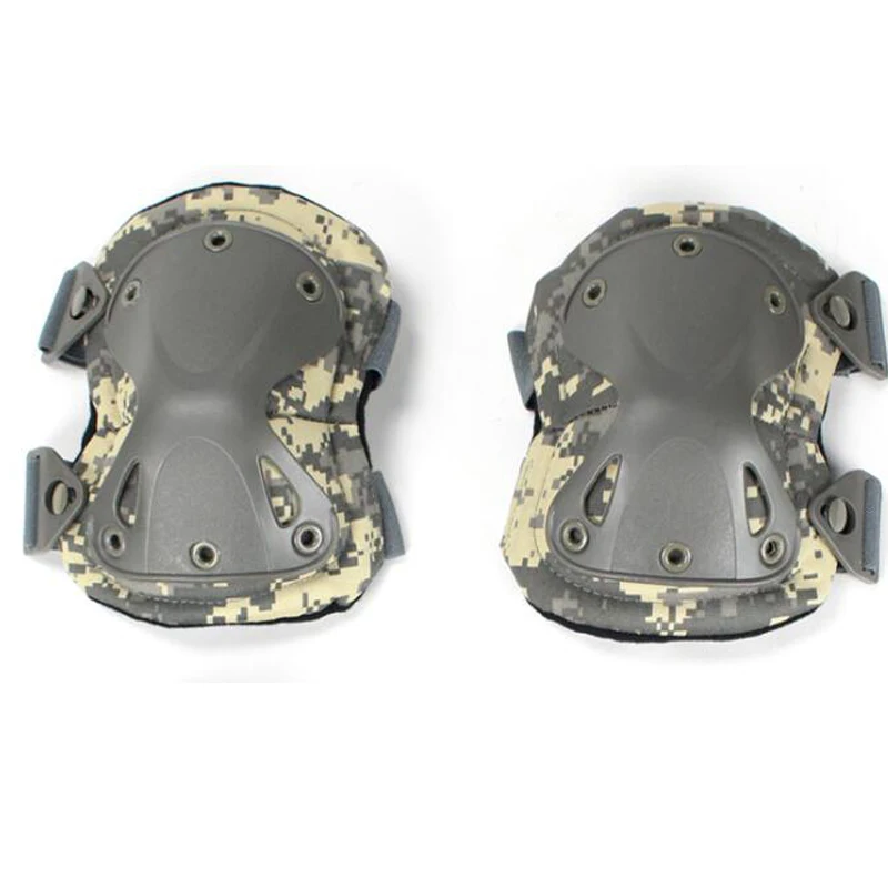 Knee Pad Elbow Pads Protective Gear Set Tactical Airsoft Paintball Hunting War Game