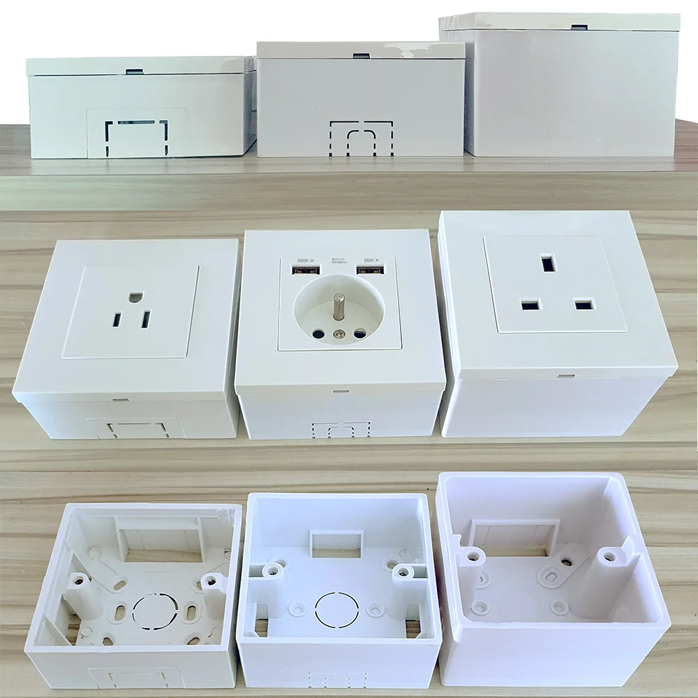 Switch Box 35 40 52 mm Wall Surface Junction Outfit Box Socket External Mounting Outlet Box