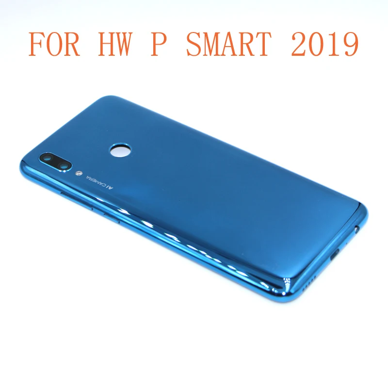 10 шт. P Smart задняя Батарея крышка дверца батарейного Корпус чехол для huawei P Smart POT-LX3 POT-L23 POT-LX1 POT-L21 POT-LX2 - Цвет: Blue