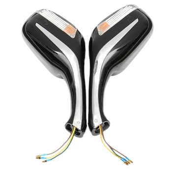 

8mm Motorcycle Scooter Mopeds Rear View Mirror Light for Gy6 50Cc 120Cc 250Cc Black