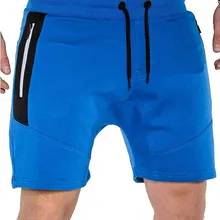 Мужские повседневные дизайнерские шорты с карманами на молнии, модные хлопковые однотонные шорты для фитнеса, мужские летние шорты с завязками