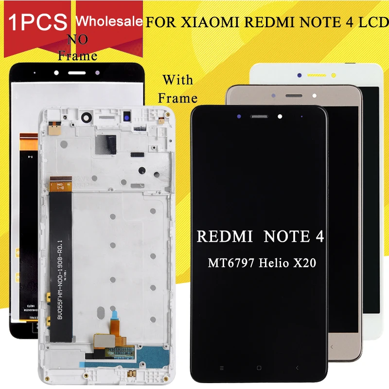 Dinamico для Xiaomi Redmi Note 4 Pro LCD с сенсорным экраном дигитайзер сборка 5 дюймов дисплей