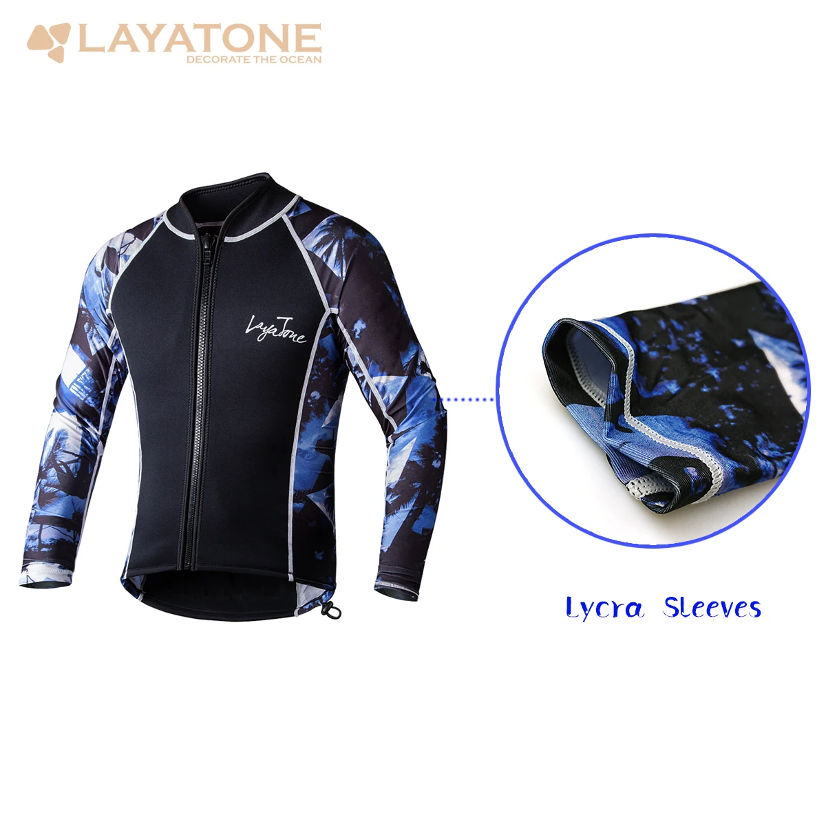 LayaTone, 3 мм, неопреновый гидрокостюм, куртка для мужчин и женщин, для дайвинга, для серфинга, для подводного плавания, для плавания, каякинга, с длинным рукавом, влажные Костюмы, Топ