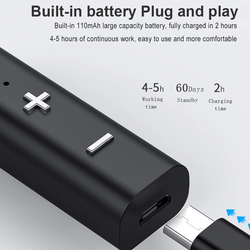 Kebidu Pen Clip Bluetooth 4.0 Receiver Headphone Adapter For iPhone Xiaomi Handsfree Wireless Music Adapter For Wired Headsets bluetooth adapter bluetooth audio receiver wireless earphone receiver