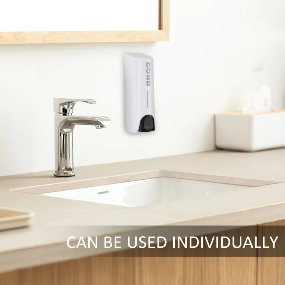 Soap Dispenser Wall Mounted 350ml Shower Shampoo Liquid Dispenser Bathroom Kitchen