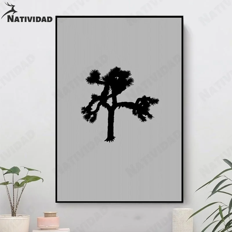 

Modern Abstract Art Poster Wall Home Decoration Blue Background Pine Canvas Painting Wall Art Bedroom Living Room Decoration