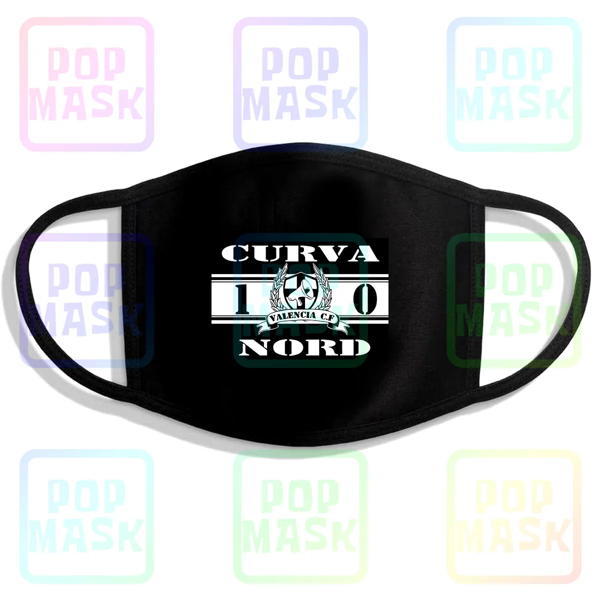 Ultras Valencia Spagna Curva Nord 1 Printing Washable Breathable Reusable Cotton Mouth Mask | Аксессуары для одежды