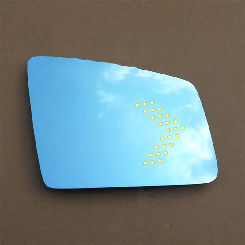 

Синее стекло широкоугольный Вид Подогрев светодиодный поворотный сигнал боковое зеркало заднего вида Стекло для mercedes benz W218 CLS 300 350 500 CLS63