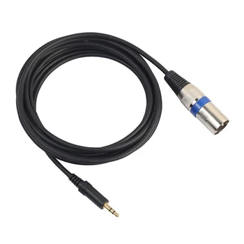 

3m 3.5mm Stereo Jack Plug To 3 Pin XLR Male Cable Microphone o Record