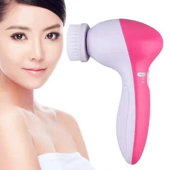 

Massager 5 In 1 Body Face Cleaner Skin Care Cleaning Wash Brush SPA Facial Beauty Relief Massage with Latex Soft Sponge Rolling