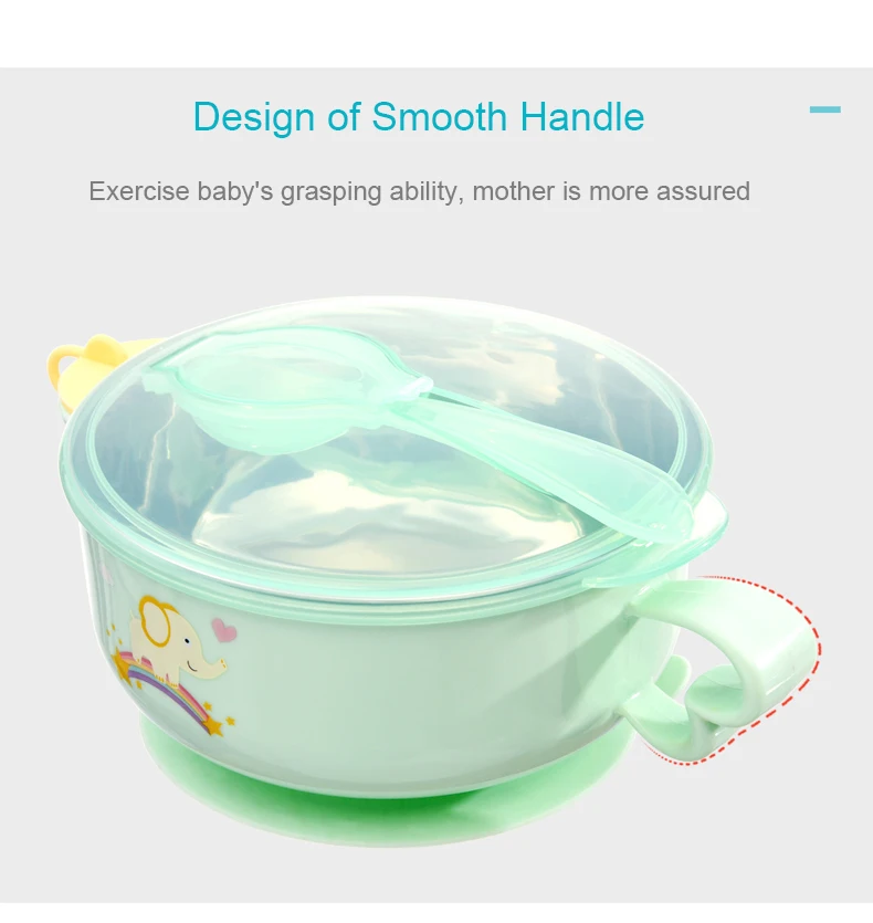 Hot Sale High Quality Wholesale Customized New PP Stainless Water Injection Seel Insulated Bowl For Baby