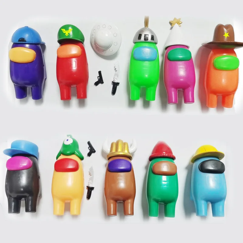 1 pc Hot Game Among Us steam space impostor crewmates PVC Action Figures Model Toys Computer Desktop Dolls Gifts-2