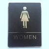 1PC Bathroom Acrylic Mark Label Removable Back Self-Adhesive Toilet WC Sign Wall Sticker DIY Decor ► Photo 3/3