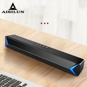 

2020 TV Sound Bar AUX USB Wired and Wireless Bluetooth Home Theater FM Radio Surround SoundBar for PC TV Speaker for Computer