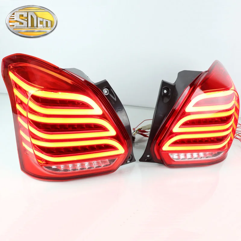 Car LED Taillight Tail Light For Suzuki Swift 2017 2018 2019 Rear Fog Lamp + Brake Light + Reverse + Dynamic Turn Signal
