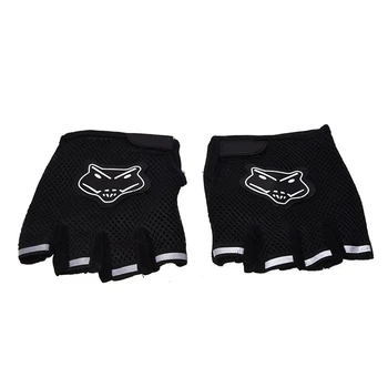 

Pair Motorcycle Motorbike Riding Racing Bike Fingerless Gloves Black