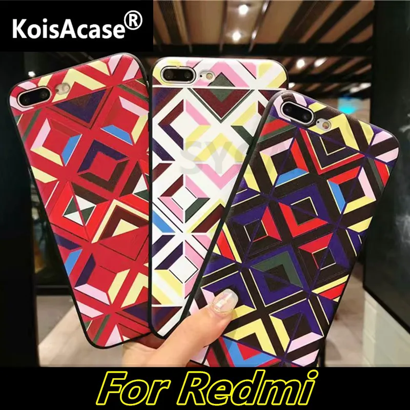 KoisAcase Новый окрашенный геометрический чехол для Xiaomi Redmi 4X 5A с тиснением Note 5 |