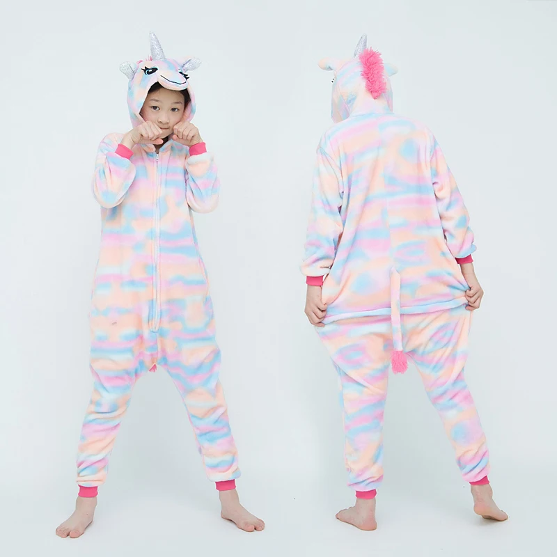 Stitch Pajamas Kids Unicorn Onesies Pajamas For Children Animal Cartoon Blanket Baby Costume Winter Boys Girls Licorne Onesie baby clothes brands