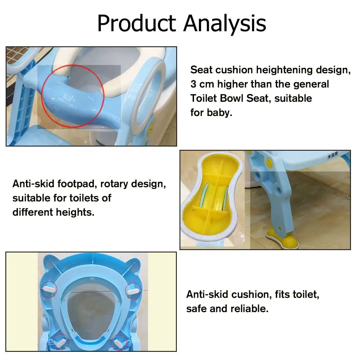 Cadeira de Treinamento com Passo Escada para Bebê Dobrável Infantil Potty Seat Mictório Encosto Banqueta Crianças Meninos Meninas Seguro Vaso Sanitário Potties Mod. 200107 9 de treinamento com passo banqueta escada para