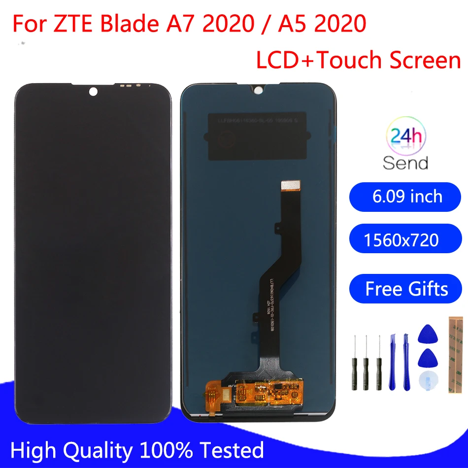 Оригинальный дисплей для ZTE Blade A5 2020 ЖК A7 бесплатные инструменты|Экраны мобильных