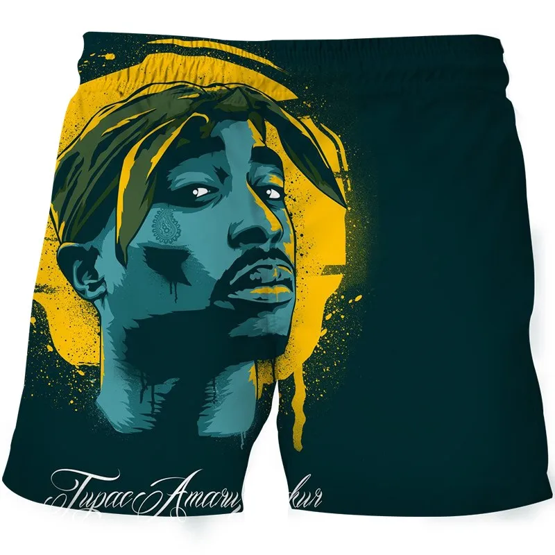 Комплект для подростков Summe супер крутые шорты Tupac 2pac повседневный костюм