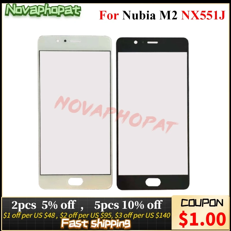 ЖК-дисплей Novaphopat для ZTE Nubia M2 NX551J черный белый | Мобильные телефоны и аксессуары