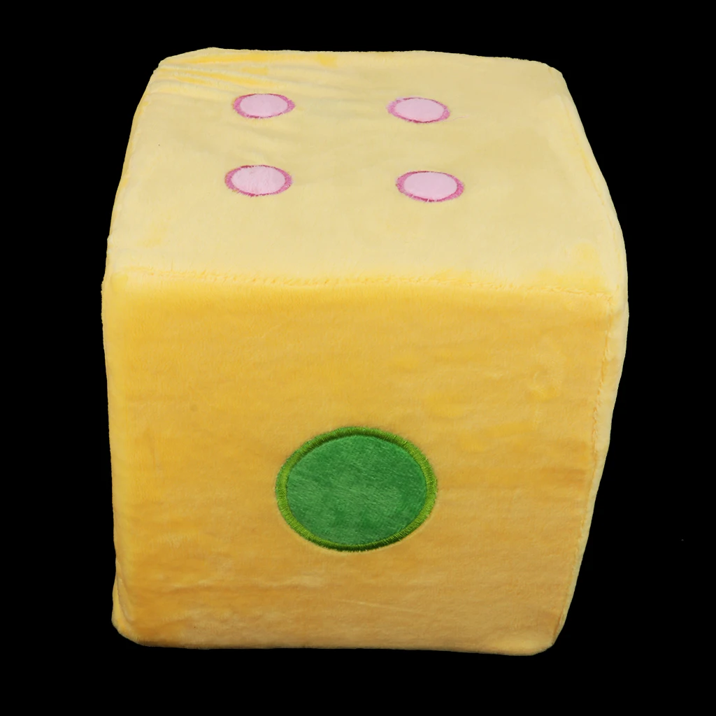 Chubby Fuzzy Dice D6 Plush Stuffed Soft Cuddly Hugging Sofa Cushion Kids Toys